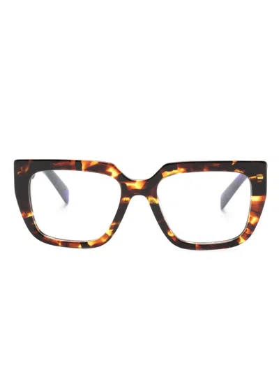 Prada A03v Cat-eye Glasses In Blue