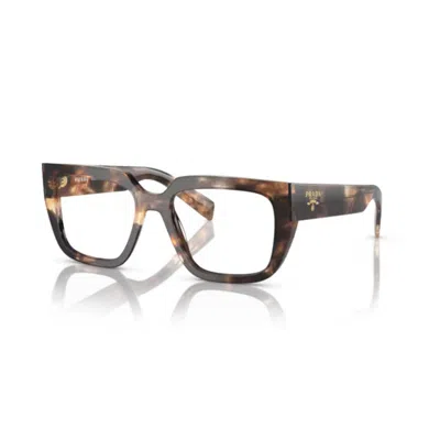 Prada A03v Vista Oversized Square Frame Tortoiseshell Acetate Eyewear In Multi