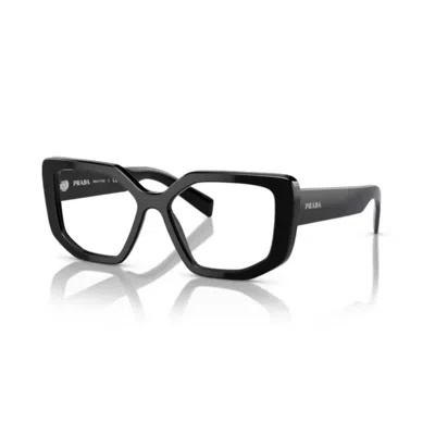 Prada A04v Vista Oversized Square Frame Sunglasses In Black
