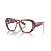 Prada A07v Vista Oversized Geometric Acetate Frames In Multi