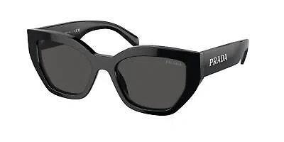Pre-owned Prada A09sf Sunglasses 1ab5s0 Black 100% Authentic In Gray