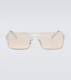 Prada A52s Rectangular Sunglasses In Silver