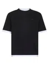 Prada Abbigliamento Black Cotton Crewneck T-shirt