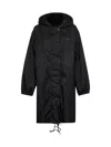 Prada Abbigliamento Black Re-nylon Hooded Parka