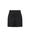 Prada Abbigliamento Black Re-nylon Mini Skirt