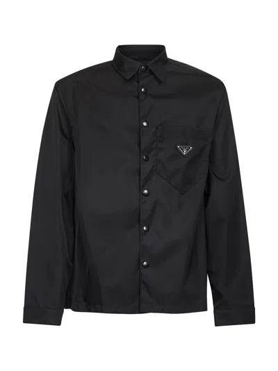 Prada Abbigliamento Black Re-nylon Shirt