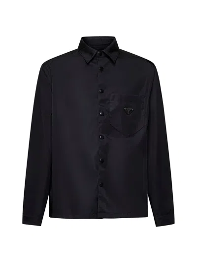 Prada Abbigliamento Black Re-nylon Shirt