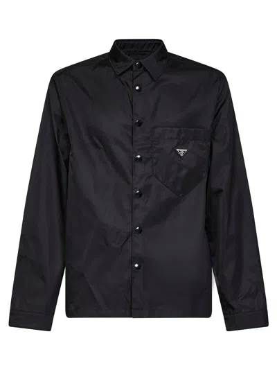 Prada Abbigliamento Black Re-nylon Shirt