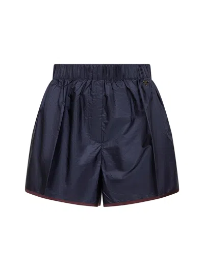 Prada Abbigliamento Blue Re-nylon Shorts