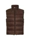 Prada Abbigliamento Brown Re-nylon Padded Vest