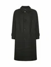 Prada Abbigliamento Green Virgin Wool Car Coat