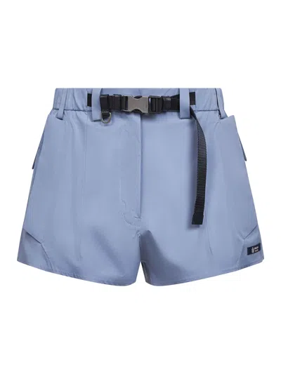 Prada Abbigliamento Light Blue Technical Canvas Shorts