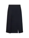 Prada Abbigliamento Prada "stuoia" Blue Skirt In Blue