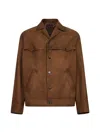 Prada Abbigliamento Tobacco Suede Jacket