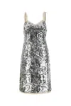 Prada Suspender Dress In Silver