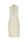 Prada Half-zip Silk-blend Midi Dress