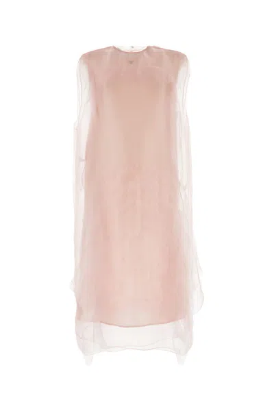 PRADA ABITO IN VOILE ROSA DONNA