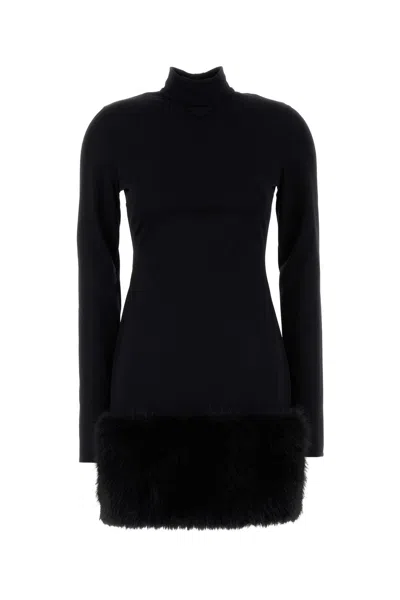 PRADA ABITO IN JERSEY NERO DONNA