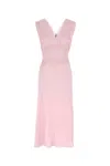 Prada Abito In Raso Rosa Donna In Pink