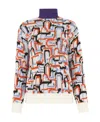 Prada Cashmere And Wool Turtleneck Sweater In Orange