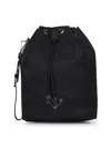 Prada Accessori Pelletteria Black Bucket Pouch Bag