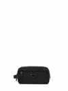 Prada Accessori Pelletteria Black Travel Pouch In Black