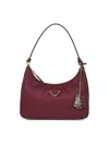 Prada Accessori Pelletteria Burgundy Prada Re-edition 2005 Mini Bag
