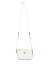 Prada Accessori Pelletteria White Mini Crossbody Bag In Multi