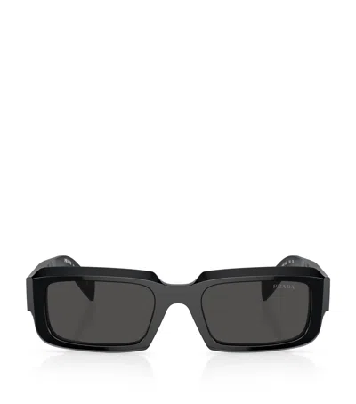 Prada Square-frame Tinted Sunglasses In Black