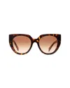 Prada Acetate Cat Eye Sunglasses With Color-insert Details