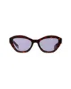 Prada Acetate Cat-eye Sunglasses With Logo-embellished Temples