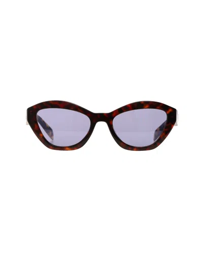 Prada Acetate Cat-eye Sunglasses With Logo-embellished Temples