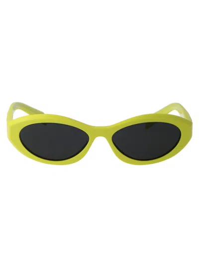 Prada Acetate Cedar Sunglasses In Yellow