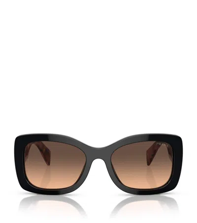 Prada Womens Purple Pr A08s Oval-frame Acetate Sunglasses