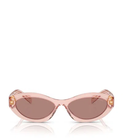 Prada Sunglasses 26zs Sole In Light Brown