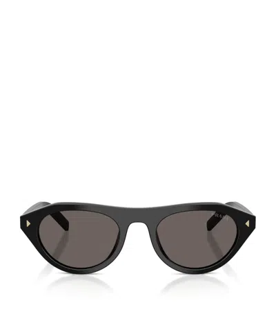 Prada Pr B15s 16k731 51mm Womens Irregular Sunglasses In Black