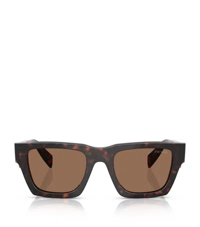Prada Acetate Pra06s Sunglasses In Brown