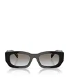 Prada Geometric-frame Sunglasses In Black