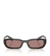 Prada Acetate Prb06s Sunglasses In Brown
