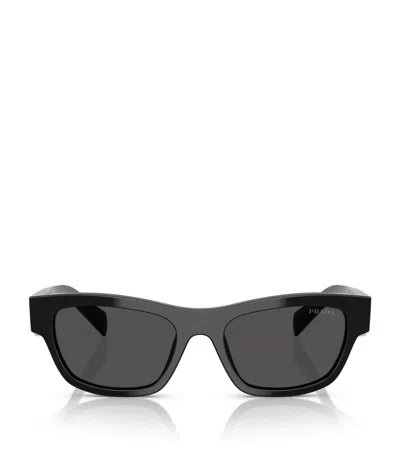 Prada Acetate Prb09s Sunglasses In Black
