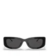Prada Acetate Rectangle Pr14ys Sunglasses In Black