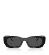 Prada 53mm Pillow Square Polarized Sunglasses In Black