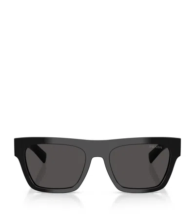 PRADA PRADA ACETATE RECTANGULAR SUNGLASSES