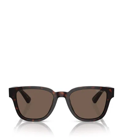 PRADA ACETATE RECTANGULAR SUNGLASSES