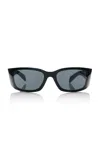 Prada Acetate Sunglasses In Black