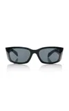 PRADA SYMBOLE MASK-FRAME ACETATE SUNGLASSES