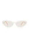 Prada Acetate Sunglasses In Ivory