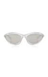 Prada 0pr A23s Sunglasses In Silver