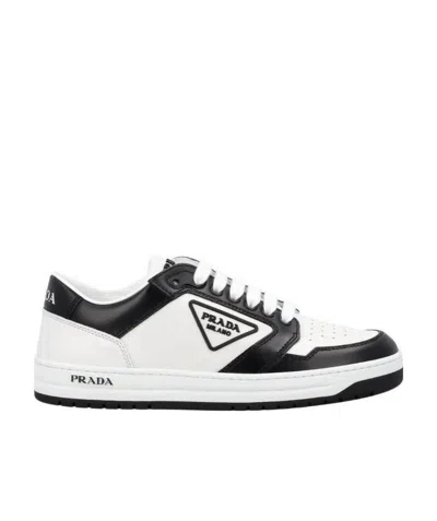 Prada Action Colour-block Low-top Sneakers In White