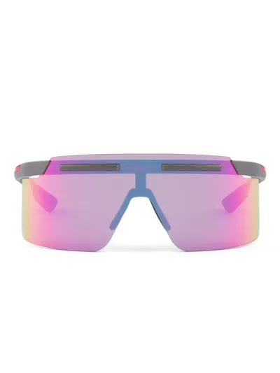 Prada Active Logo-plaque Sunglasses In Multi